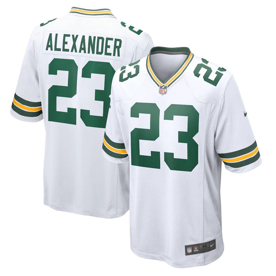 Men Green Bay Packers 23 Jaire Alexander Nike White Game Player NFL Jersey